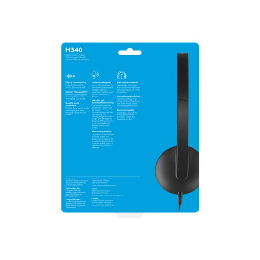 LOGI H340 USB austiņas melnas