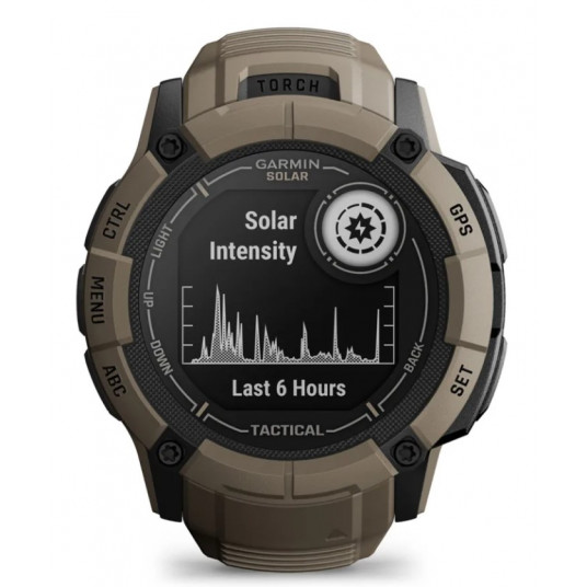 Viedais pulkstenis Garmin Instinct 2X Solar Tactical Coyote Tan 010-02805-02
