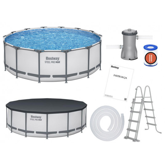 Baseina rāmis Bestway STEEL PRO MAX™ 427 X 122 cm, 5612X