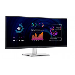 Dell LCD P3424WE 34" IPS WQHD/3440x1440/DP, HDMI, USB-C, USB/sudrabs, melns/5Y Dell