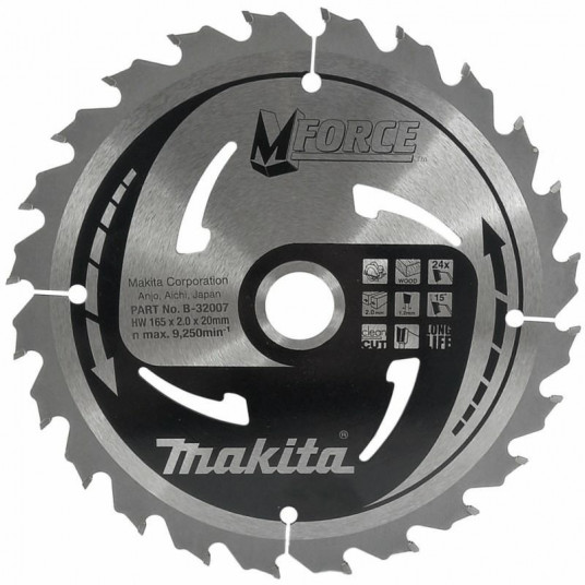 MAKITA ripzāģa ripzāģa asmenis 165x20x24Z M-FORCE WOOD