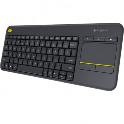 LOGITECH Wireless Touch Keyboard k400 Plus - INT BLACK