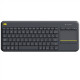 LOGITECH Wireless Touch Keyboard k400 Plus - INT BLACK