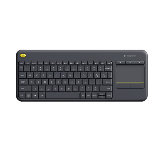 LOGITECH Wireless Touch Keyboard k400 Plus - INT BLACK