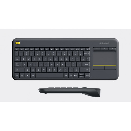 LOGITECH Wireless Touch Keyboard k400 Plus - INT BLACK