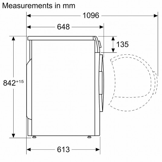 BOSCH WQG2450BSN veļas žāvētājs