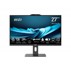 Monoblock PC|MSI|PRO|AP272P 14M|Business|All in One|CPU Core i7|i7-14700|2100 MHz|Screen 27"|RAM 16GB|DDR4|3200 MHz|SSD 1TB|Graphics card Intel UHD Graphics|Integrated|Windows 11 Pro|Colour Black|PROAP272P14M-495EU