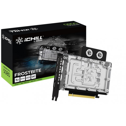 INNO3D GeForce RTX 5080 iCHILL FROSTBITE 16GB DLSS 4