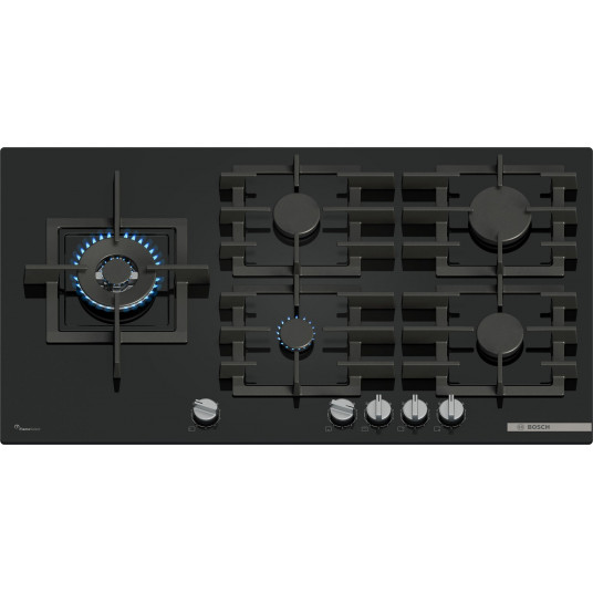 Bosch Serie 6 PPM9A6I40 plīts melna iebūvējama 90 cm gāzes 5 zonas(-as)