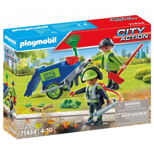 Konstruēt. Playmobil Street Cleaning Team 71434, plastmasa