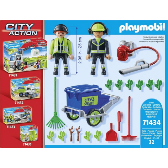 Konstruēt. Playmobil Street Cleaning Team 71434, plastmasa