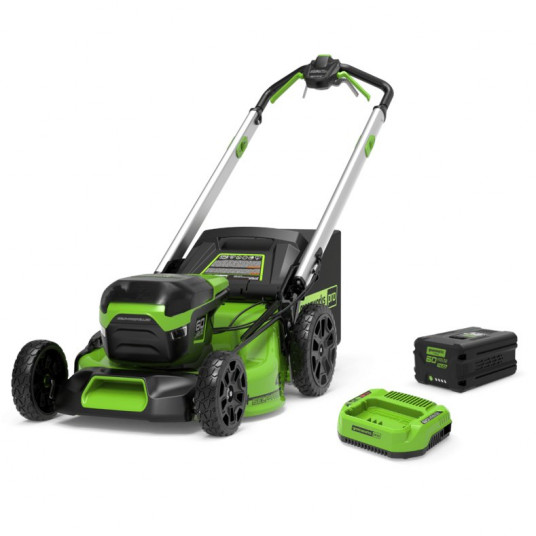 Akumulatora zāles pļāvējs Greenworks gd60lm46spk4 60V 46cm ((ar 4Ah akumulatoru un lādētāju)