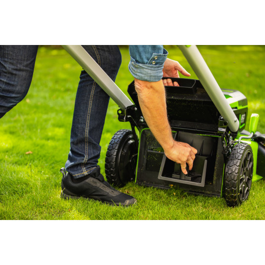 Akumulatora zāles pļāvējs Greenworks gd60lm46spk4 60V 46cm ((ar 4Ah akumulatoru un lādētāju)