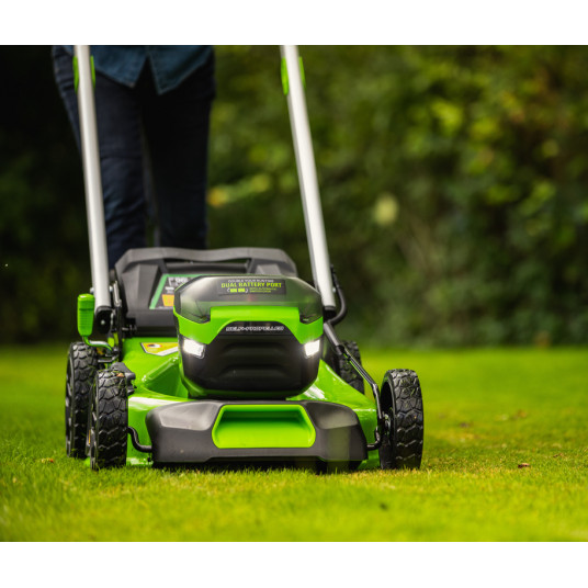Akumulatora zāles pļāvējs Greenworks gd60lm46spk4 60V 46cm ((ar 4Ah akumulatoru un lādētāju)