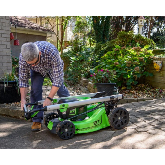 Akumulatora zāles pļāvējs Greenworks gd60lm46spk4 60V 46cm ((ar 4Ah akumulatoru un lādētāju)