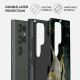 Vāciņš Burga Galaxy Note S23 Ultra Northern Lights - Marble Tough