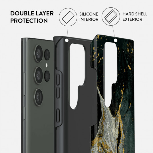 Vāciņš Burga Galaxy Note S23 Ultra Northern Lights - Marble Tough