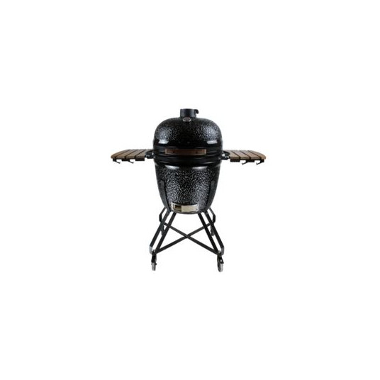 Dārza grils BigGrill Kamado 26" melns + pārsegs, pelnu tīrīšanas rīks, vistas turētājs, multi-sistēma, pelnu savākšanas rīks