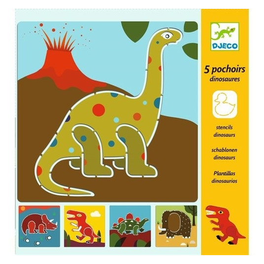 Djeco zīmēšanas trafareti "Dinozaurs"