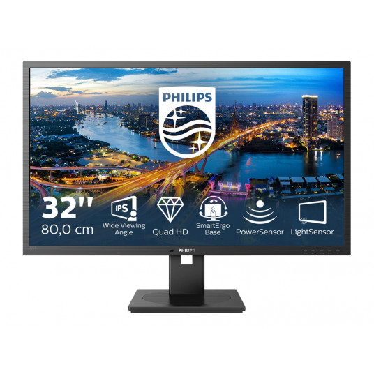 "81,3cm/32"" (2560x1400) Philips B Line 325B1L 16:9 QHD IPS 4ms 75Hz HDMI DP USB Speaker Black"