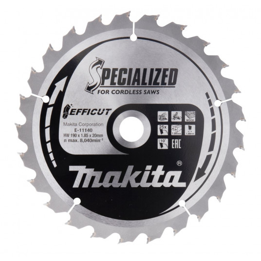 Makita E-11140 ripzāģa asmens 1 gab.
