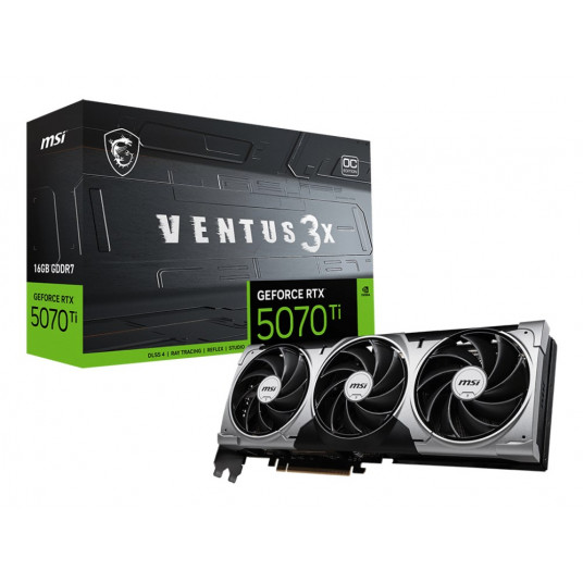 "RTX 5070 Ti 16GB MSI Ventus 3X OC GDDR7 3 ventilators"