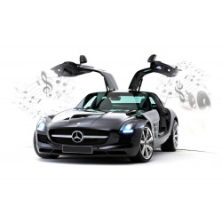 Ar viedo ierīci vadāmā automašīna Mercedes-Benz SLS AMG 01:16