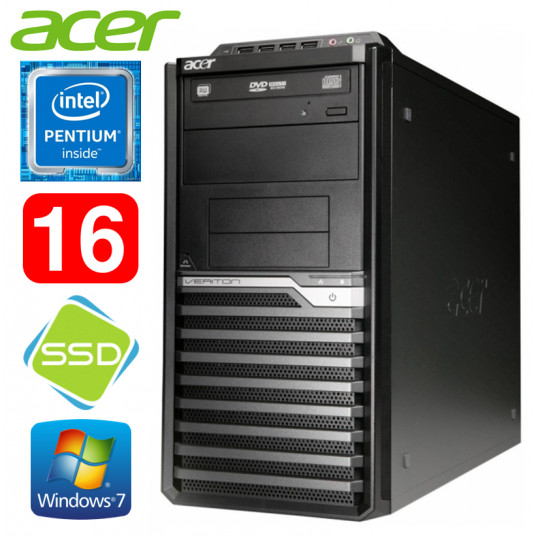 Acer Veriton M4610G MT G630 16GB 120SSD DVD WIN7Pro
