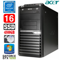 Acer Veriton M4610G MT G630 16GB 480SSD+2TB GTX1050 2GB DVD WIN7Pro