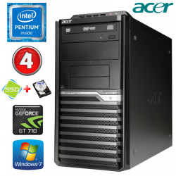 Acer Veriton M4610G MT G630 4GB 120SSD+500GB GT710 2GB DVD WIN7Pro