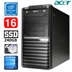 Acer Veriton M4610G MT G630 16GB 240GB+1TB DVD WIN10