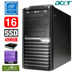 Acer Veriton M4610G MT G630 16GB 480SSD+1TB GT1030 2GB DVD WIN10Pro
