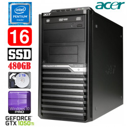 Acer Veriton M4610G MT G630 16GB 480SSD+2TB GTX1050Ti 4GB DVD WIN10Pro