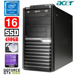Acer Veriton M4610G MT G630 16GB 480SSD+2TB GTX1050 2GB DVD WIN10Pro