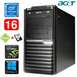 Acer Veriton M4610G MT G630 16GB 120SSD+500GB GT710 2GB DVD WIN10