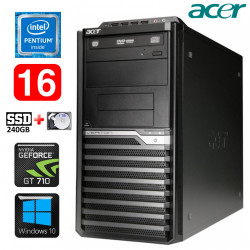 Acer Veriton M4610G MT G630 16GB 240SSD+1TB GT710 2GB DVD WIN10