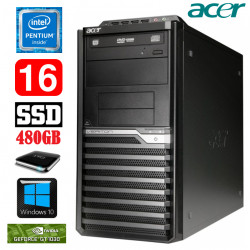 Acer Veriton M4610G MT G630 16GB 480SSD+1TB GT1030 2GB DVD WIN10
