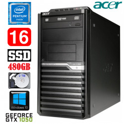 Acer Veriton M4610G MT G630 16GB 480SSD+2TB GTX1050 2GB DVD WIN10