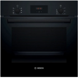 Bosch cepeškrāsns | HBF133BA1 | 66 L | Elektriskā | EcoClean | Rokturi | Augstums 59,5 cm | Platums 59,4 cm | Melns