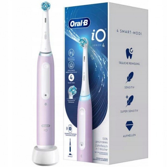 Braun Oral-b iO4 lavandas krāsas elektriskā zobu birste