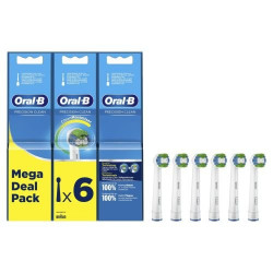 Oral-B EB20-6 elektriskās zobu birstes rezerves galviņa 6 gab.