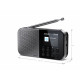 Sharp DR-P520(GY) OSAKA Pocket/Handheld Portable Digital Radio, Grey | Sharp