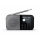 Sharp DR-P520(GY) OSAKA Pocket/Handheld Portable Digital Radio, Grey | Sharp