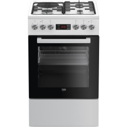 Gāzes plīts ar elektriskā virsmu BEKO FSE53320DWCS