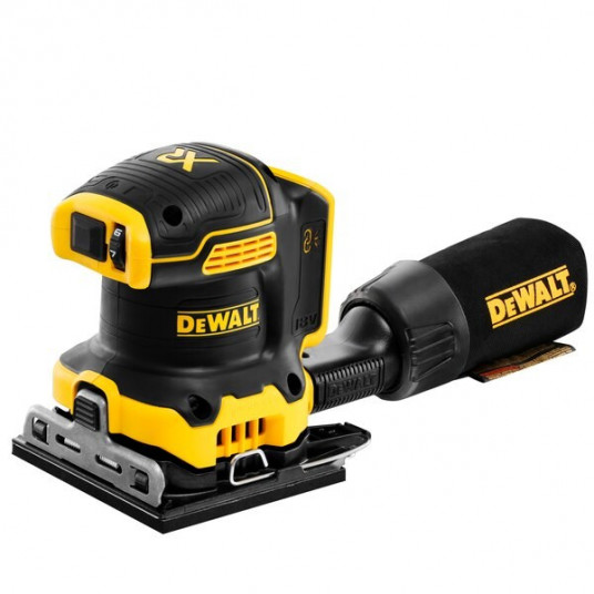 DEWALT DCW200NT-XJ pārnēsājamā lokšņu slīpmašīna 13500 OPM melna, dzeltena