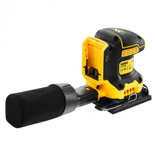 DEWALT DCW200NT-XJ pārnēsājamā lokšņu slīpmašīna 13500 OPM melna, dzeltena