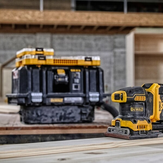 DEWALT DCW200NT-XJ pārnēsājamā lokšņu slīpmašīna 13500 OPM melna, dzeltena