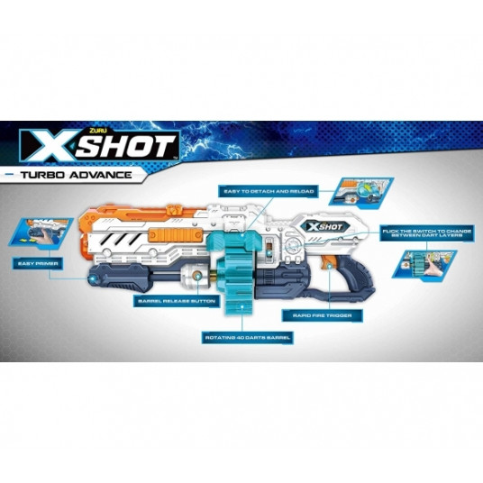 XSHOT rotaļu šautene Turbo Advance, 36136