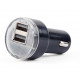 Gembird 2-port USB car charger EG-U2C2A-CAR-02 Black, 2.1 A