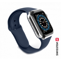 Swissten Silicone Band for Apple Watch 1/2/3/4/5/6/SE / 42 mm / 44 mm / Blue